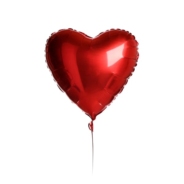 Red Heart Helium Balloon