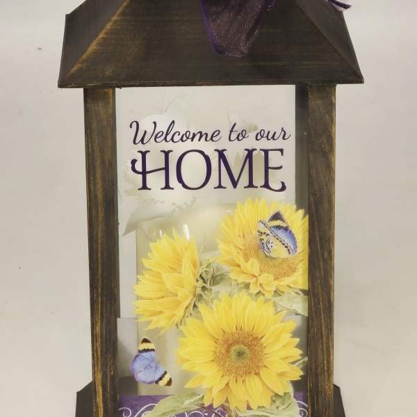 Welcome to Our Home Lighted Lantern