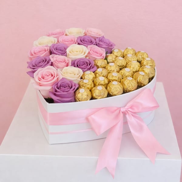 Berry Mom Half & Half Heart Box
