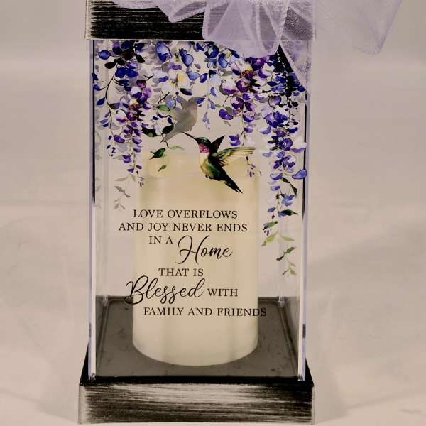 Love Overflows Blessed Lighted Lantern