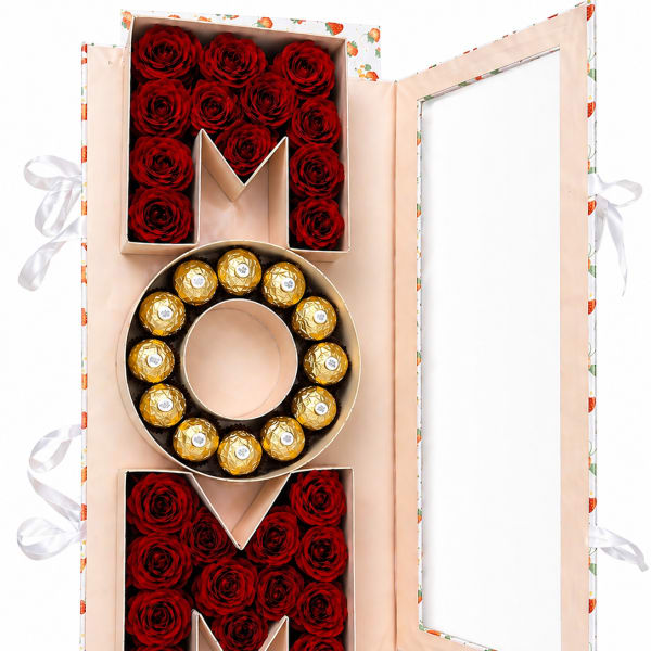 Luxury MOM Rose & Chocolate Box