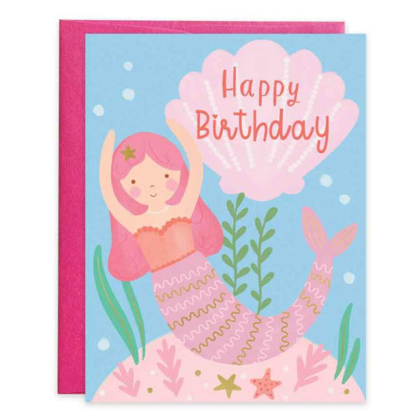 Birthday Greeting Card - Mermaid