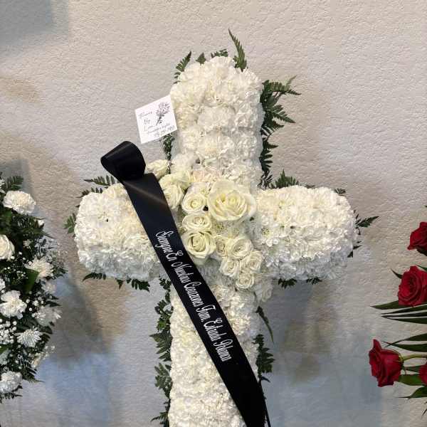 White sympathy cross