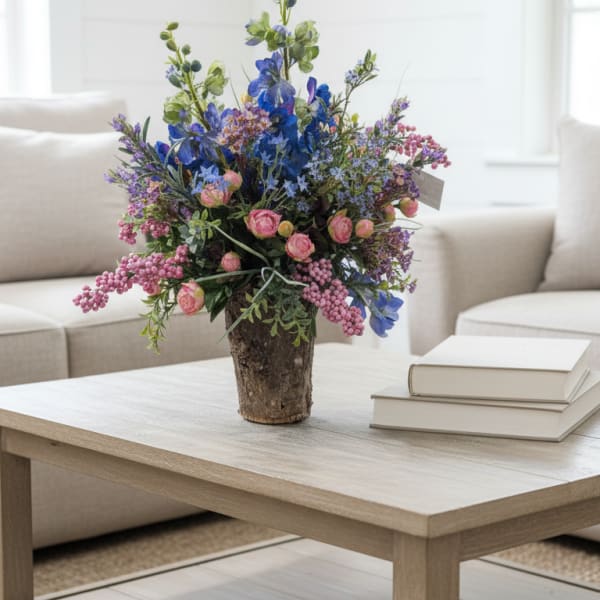 Birch and Bloom Silk Arrangement
