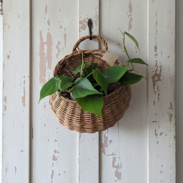 Pothos in hanging basket