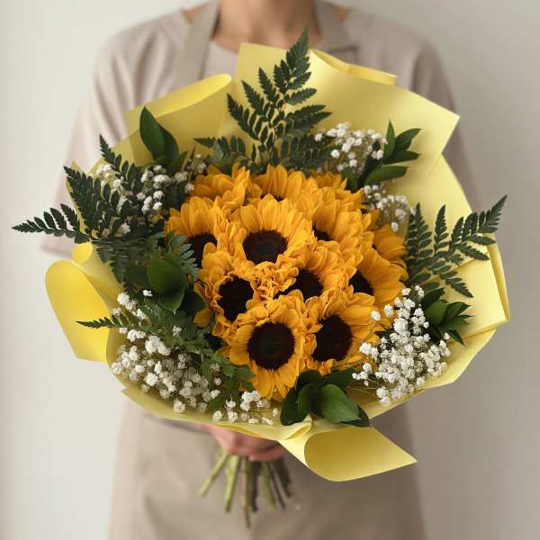 Sunflowers Bouquet Greenery / Ramo de Girasoles (10)