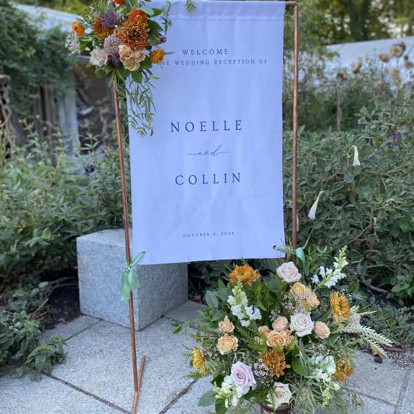 Sign Flower Arrangement