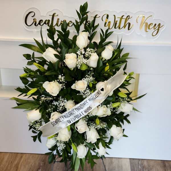 FUNERAL ARRANGEMENTS AT STAND