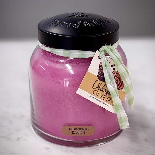 34 oz Jar Candle - Raspberry Danish