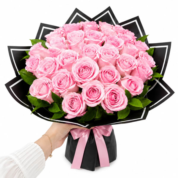 Pretty in Pink Rose Bouquet