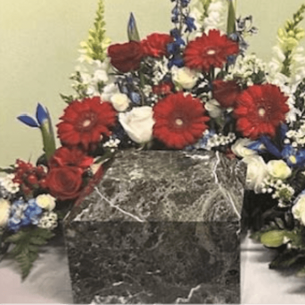 Patriotic Serpentine Urn Wreath S7