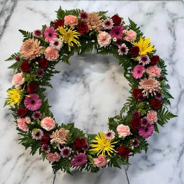 Colorful Sympathy Wreath