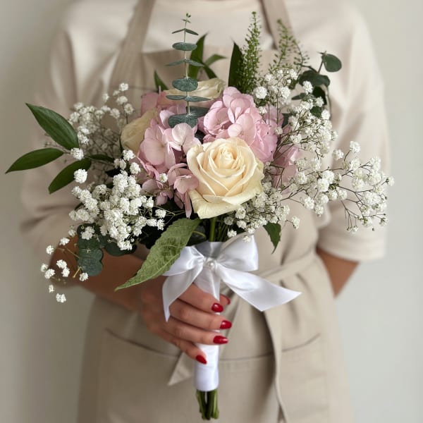 Mini Prom Bouquet Pink & White