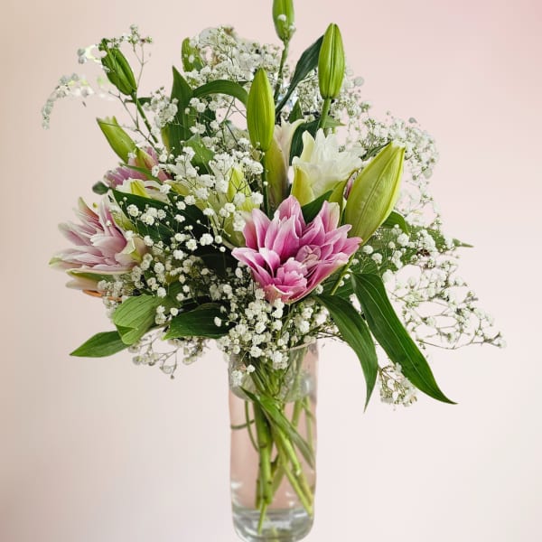 Fragrant Rose Lily Bouquet