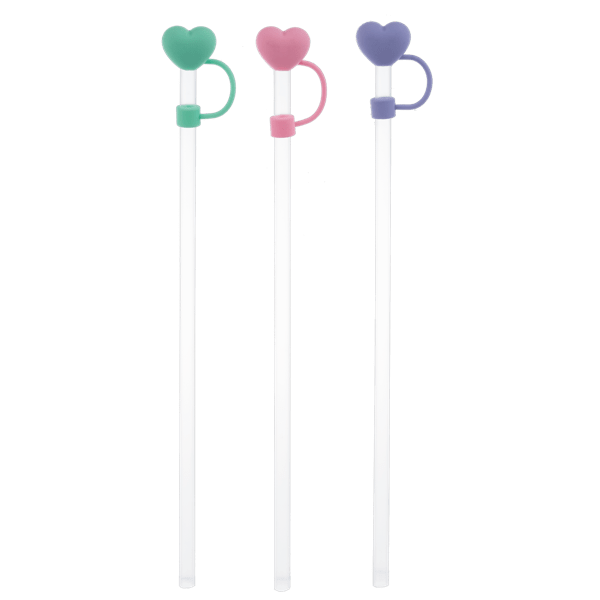 Add-on; GANZ Heart Straw Topper Set