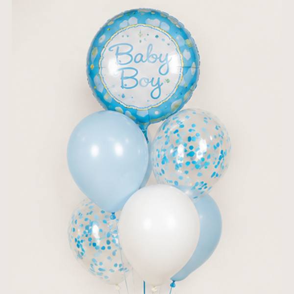 Small Its a Baby Boy Balloon Bouquet