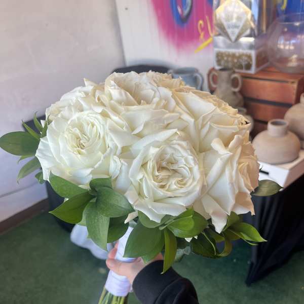 same-day wedding bouquet