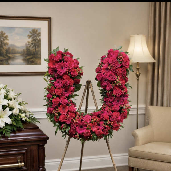 Red Horseshoe Easel