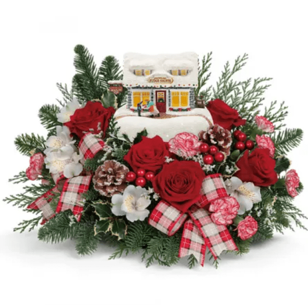 Thomas Kinkade “Fudge Shop Christmas” Centerpiece
