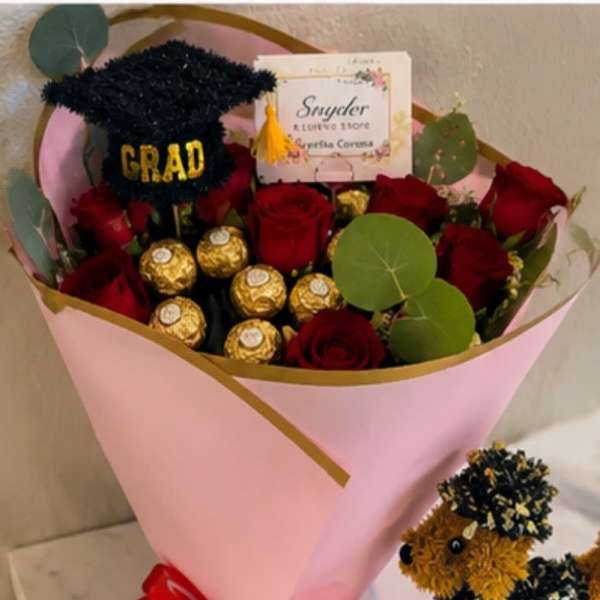 Graduation Luxe Rose Bouquet