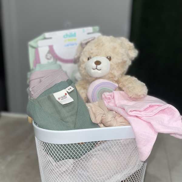Medium Hello Baby Girl Basket