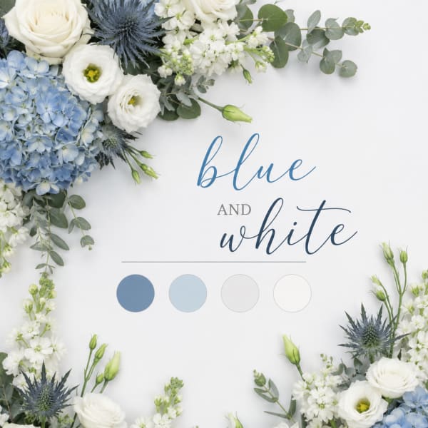 Blue & White