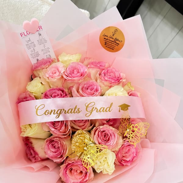 Pink Grad Bouquet