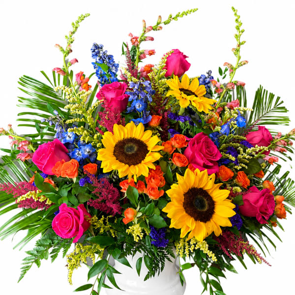 Vivid Blooms Urn