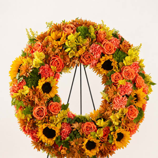 Golden yellow Wreath