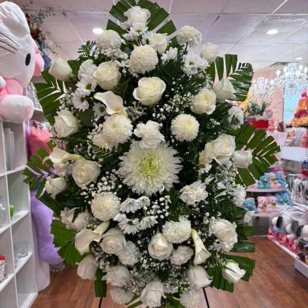 Spray White Funeral