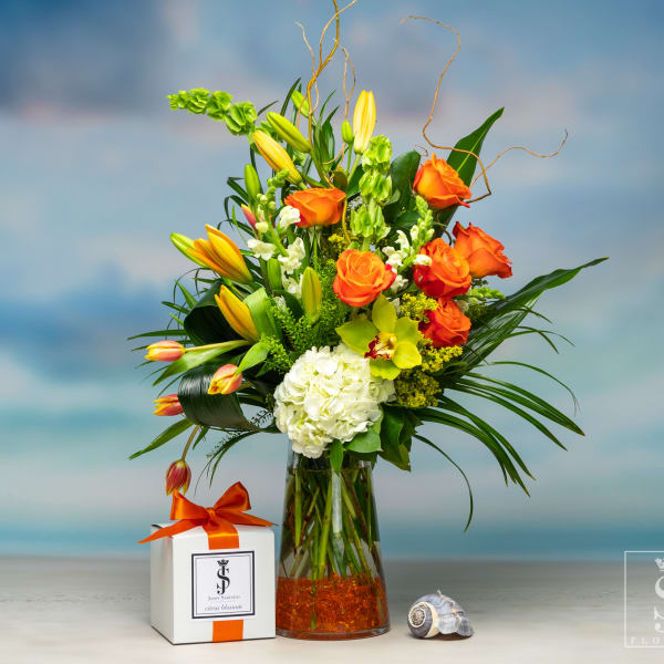 Citrus Summer Blossom with Citrus Blossom Candle