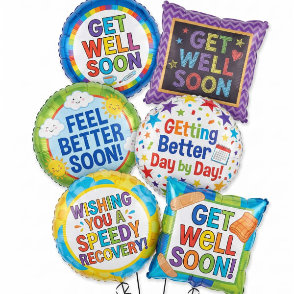Get Well Soon Balloon Bouqet