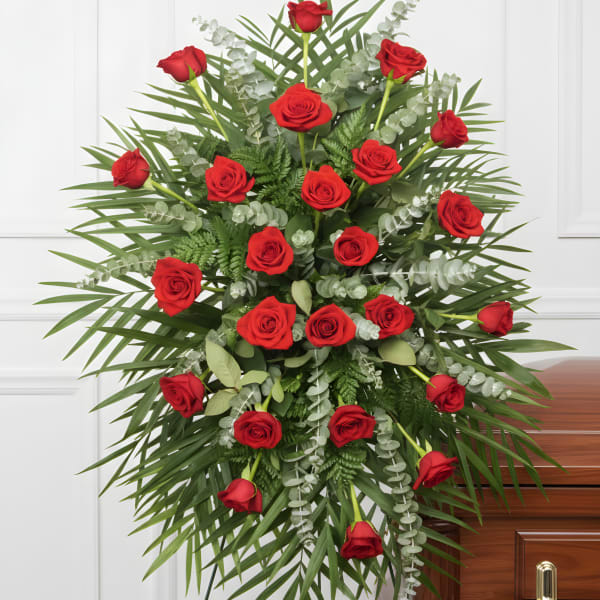 RED ROSES STANDING SPRAY