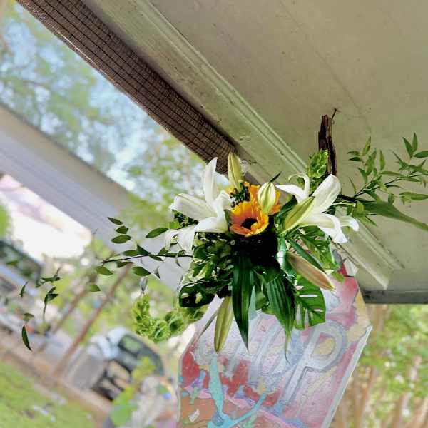 Verdant Halo - A Custom Living Art Design by Wonderland Flowers