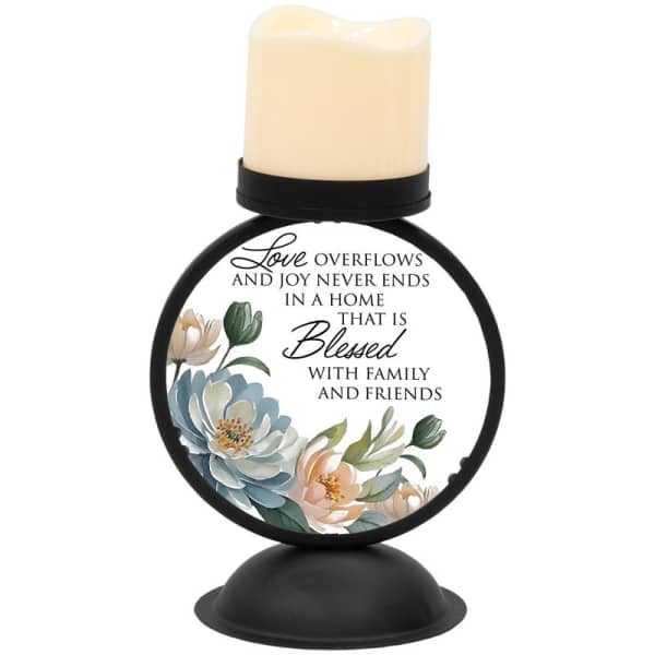 "Home that is Blessed" Candle Holder