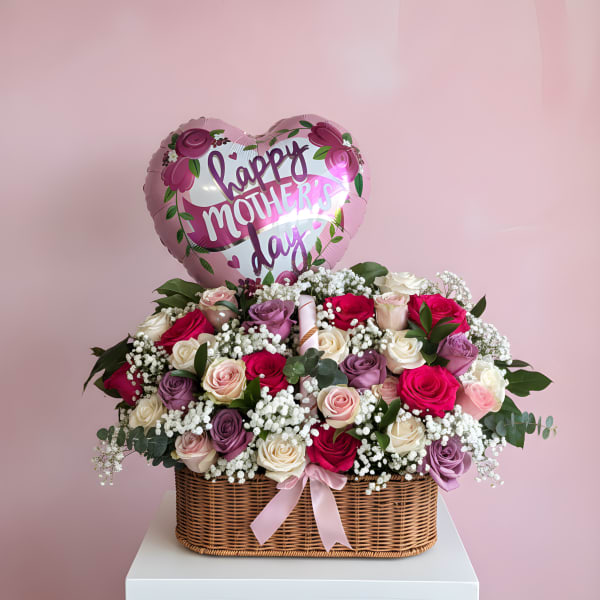 Mom Large Colorful Basket