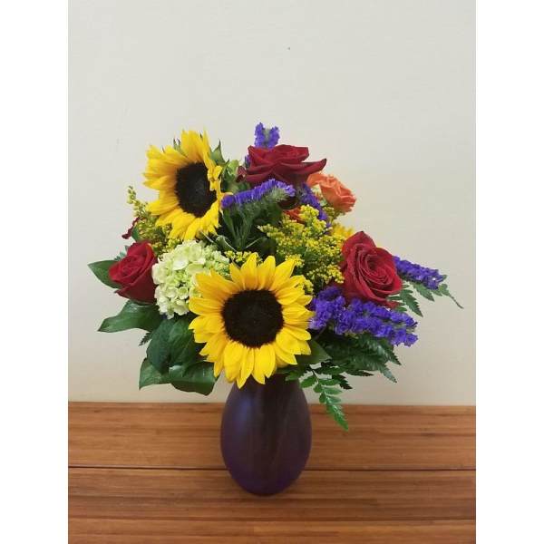 Bright Colorful Summer Vase