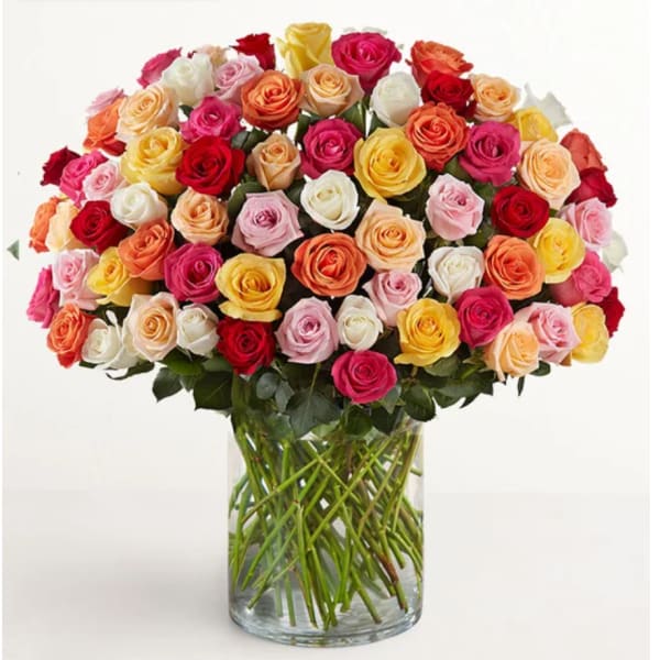 100 Premium Long Stem Assorted Roses