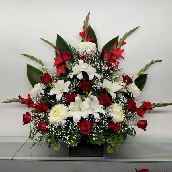 Red and White Elegance