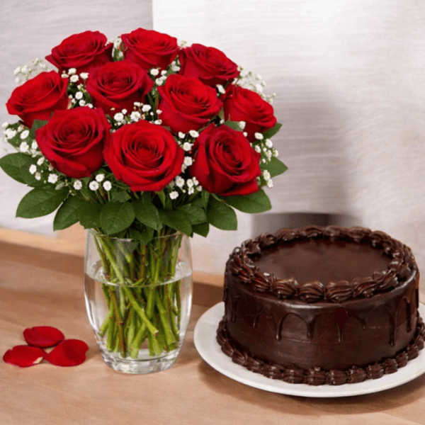 Red Roses Combo Choco