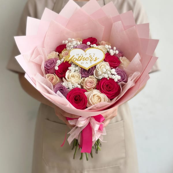 25 Multicolor Mom Bouquet