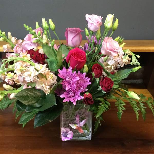 Hummingbird Vase Bouquet