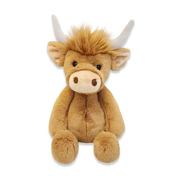 World's Softest Lushee 16 Inch - Highlandee Cow Plush Toy