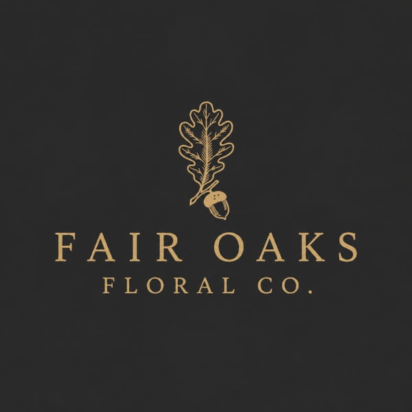 Fair Oaks Floral Co. logo on a dark background