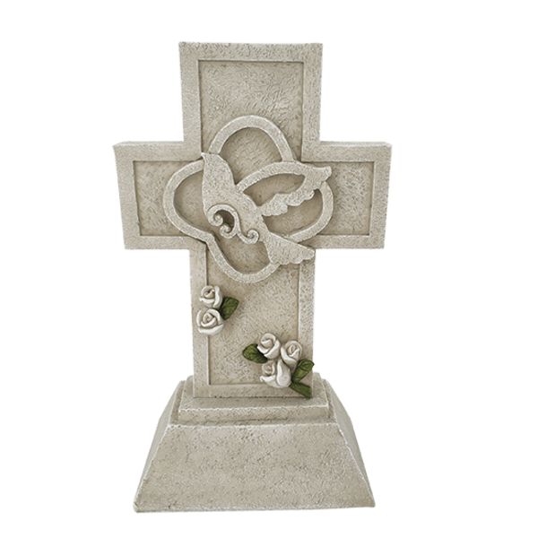 Cross with Dove Memorial Stone