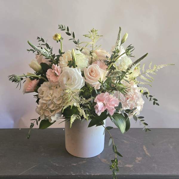 Pastel Peach & White