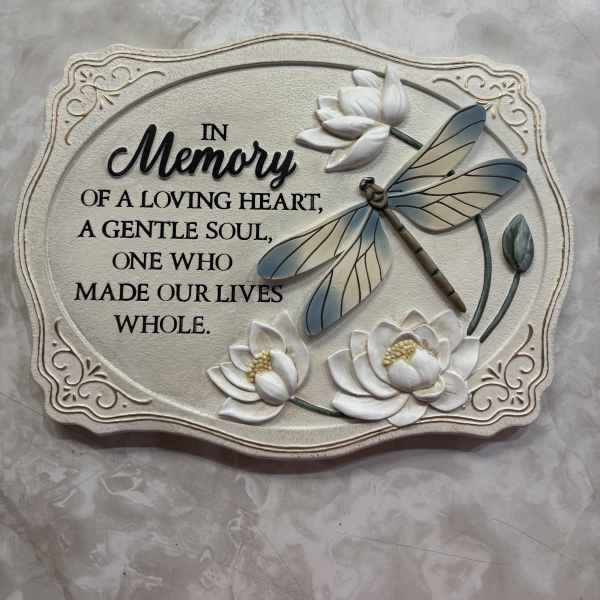 "In Memory" Dragonfly Garden Stone