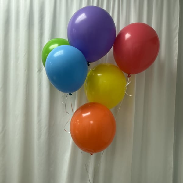 Bright Helium Balloon Cluster