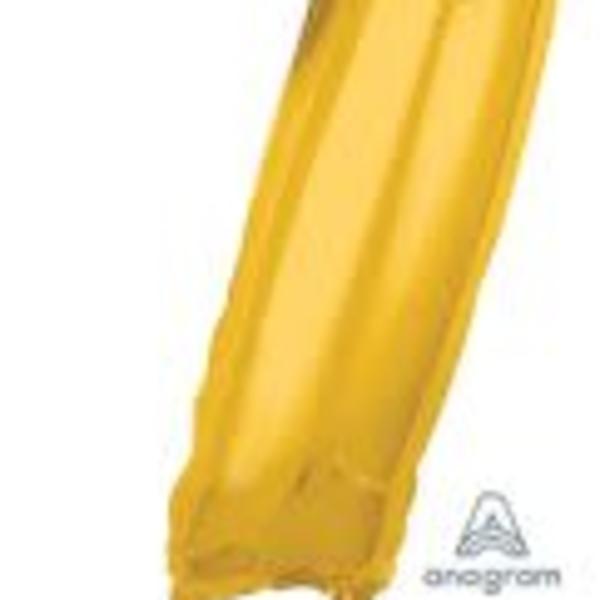 26" x 17" Gold Number 7 Mid-Size Foil Balloon