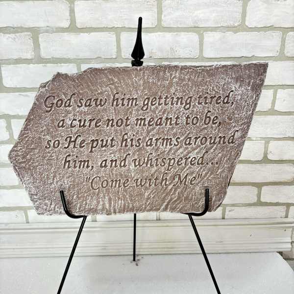 God Saw Him Memorial Stone